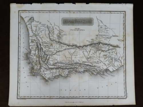 1817 Map of Cape of Good Hope, Very Good Condition, Original Arrowsmith Map