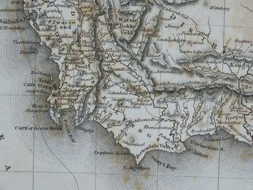 1817 Map of Cape of Good Hope, Very Good Condition, Original Arrowsmith Map