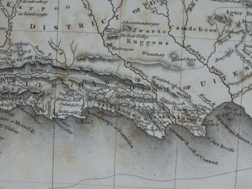 1817 Map of Cape of Good Hope, Very Good Condition, Original Arrowsmith Map