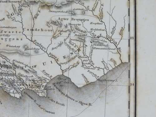 1817 Map of Cape of Good Hope, Very Good Condition, Original Arrowsmith Map