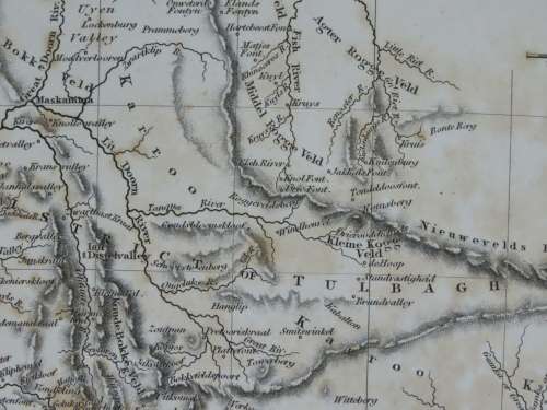1817 Map of Cape of Good Hope, Very Good Condition, Original Arrowsmith Map