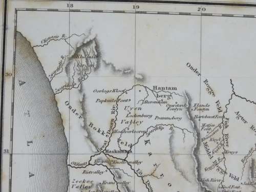 1817 Map of Cape of Good Hope, Very Good Condition, Original Arrowsmith Map