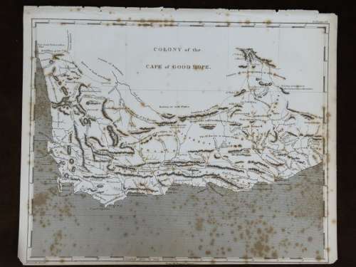 1801 Map of Cape of Good Hope Colony, Good Condition, Original Arrowsmith Map
