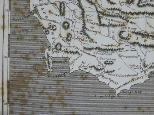 1801 Map of Cape of Good Hope Colony, Good Condition, Original Arrowsmith Map