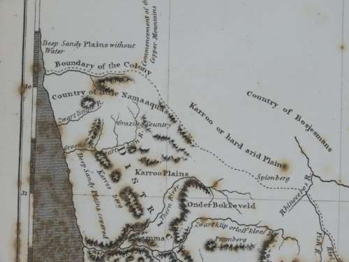 1801 Map of Cape of Good Hope Colony, Good Condition, Original Arrowsmith Map