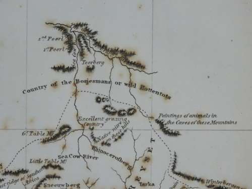 1801 Map of Cape of Good Hope Colony, Good Condition, Original Arrowsmith Map