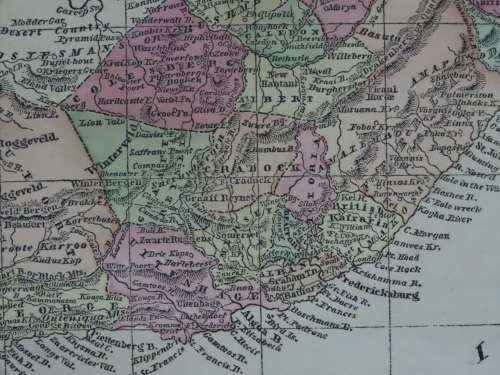 1856 Map of north and South Africa, Good Condition, Original Morse Map