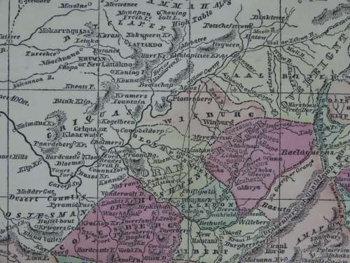 1856 Map of north and South Africa, Good Condition, Original Morse Map