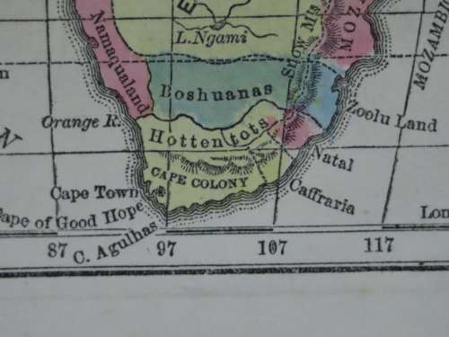 1855 Map of Africa, Excellent Condition, Original Antique Map