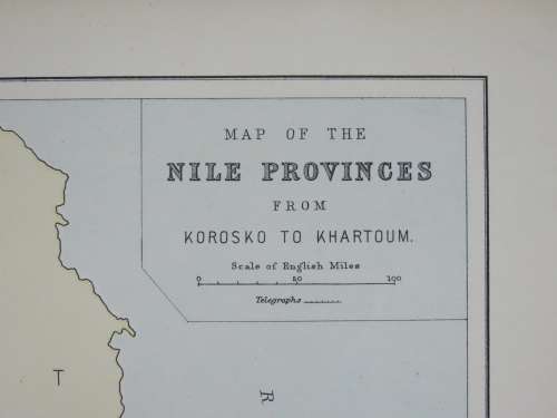Circa 1890 Map of the Nile Provinces, Excellent condition, Original MacKenzie Map