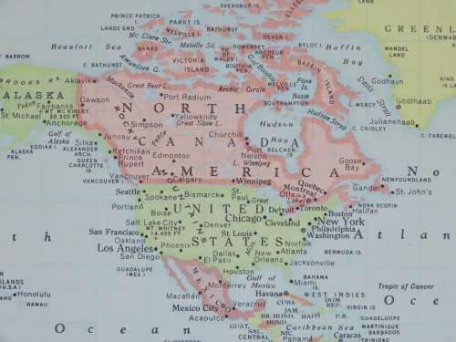 1961 Map of The World, Excellent condition, Original McNally Map