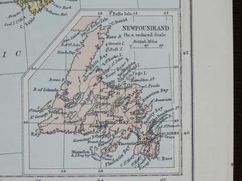 1892 Map of Canada, Excellent condition, Original Chambers Map
