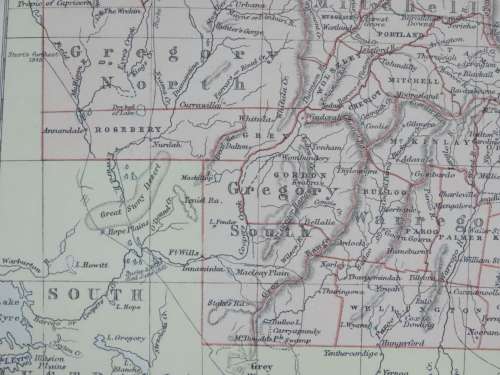 1892 Map of Queensland, Excellent condition, Original Chambers Map Australia