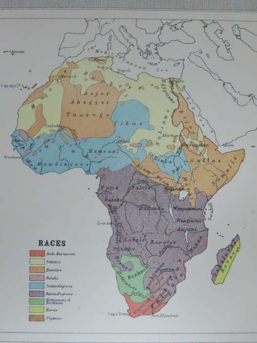 1922 Map of Africa - Political - Excellent Condition, Original Bartholomew Map