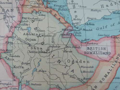 1922 Map of Africa - Political - Excellent Condition, Original Bartholomew Map