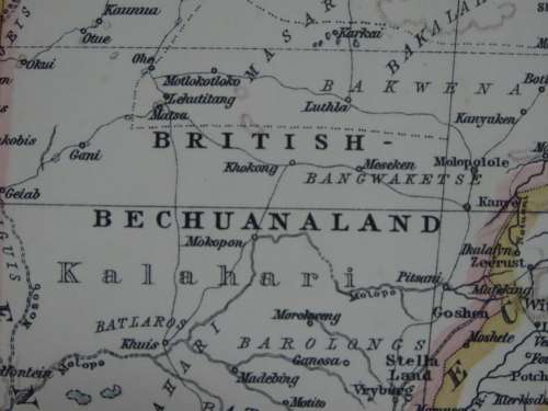 1895 Map of Southern Africa - Excellent Condition, Original Times Map