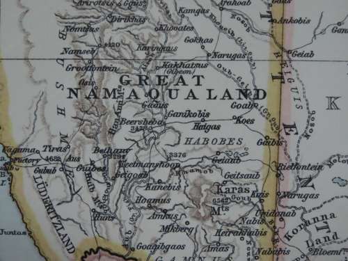 1895 Map of Southern Africa - Excellent Condition, Original Times Map
