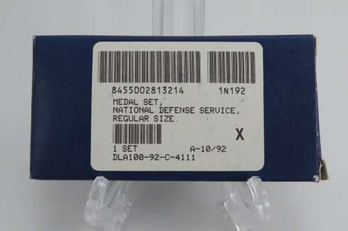 National Defense Service Medal, in original box with Ribbon and Bar, USA