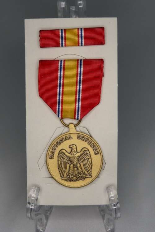 National Defense Service Medal, in original box with Ribbon and Bar, USA