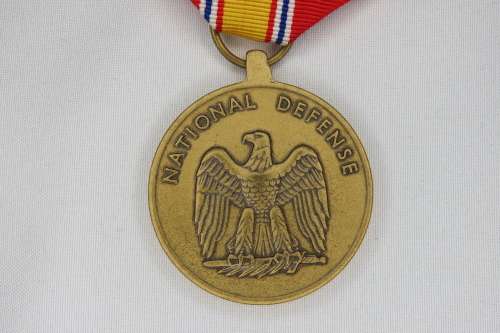 National Defense Service Medal, in original box with Ribbon and Bar, USA