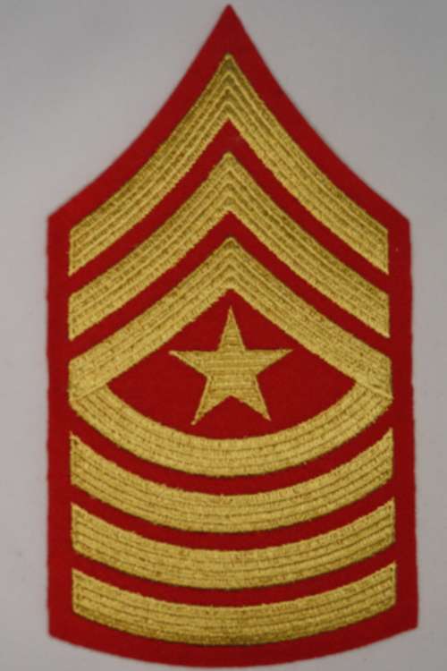 United States Marine Corps Sergeant Major Rank Insignia Patch E9