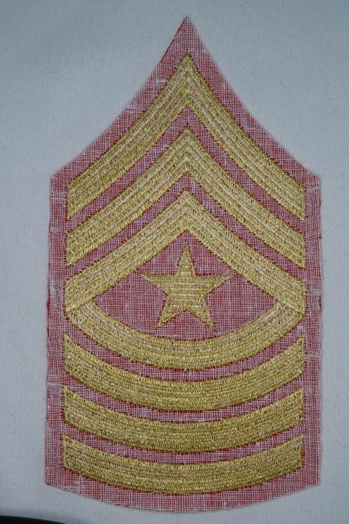 United States Marine Corps Sergeant Major Rank Insignia Patch E9