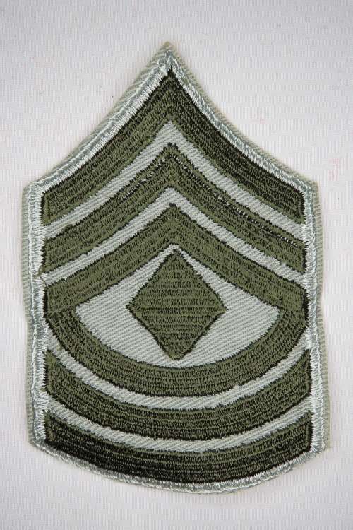 United States Marine Corps First Sergeant Rank Insignia Patch E8 Khaki