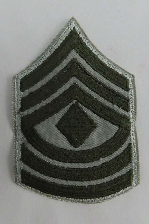 United States Marine Corps First Sergeant Rank Insignia Patch E8 Khaki