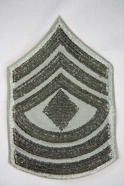 United States Marine Corps First Sergeant Rank Insignia Patch E8 Khaki