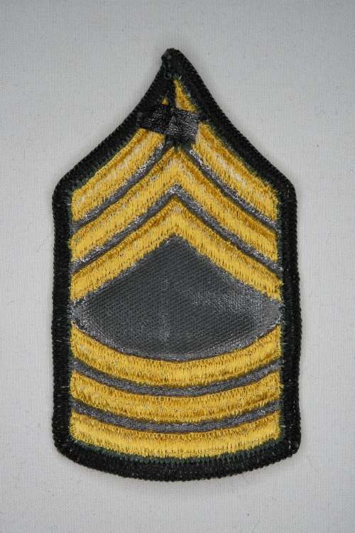 United States Army Master Sergeant Rank Insignia Patch E8