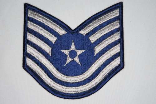 United States Air Force Technical Sergeant Rank Insignia Patch E6, TSgt