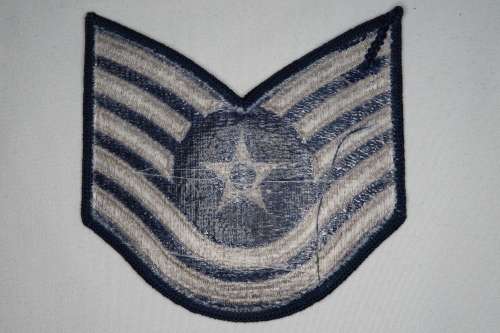 United States Air Force Technical Sergeant Rank Insignia Patch E6, TSgt