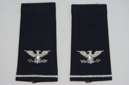 1 Pair United States Air Force Colonel Insignia Shoulder Boards Rank Epaulettes O6