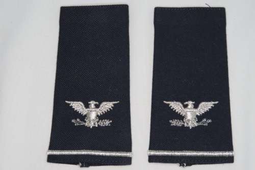1 Pair United States Air Force Colonel Insignia Shoulder Boards Rank Epaulettes O6