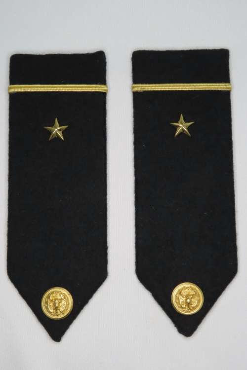 1 Pair United States Navy Ensign Insignia Shoulder Boards Rank Epaulettes O1 NROTC