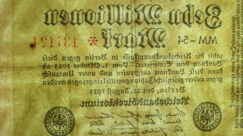 Germany - 10 Million Mark, 1923 , p106a , Stars Watermark