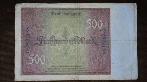 Germany - 500 Mark, 1922 , p73