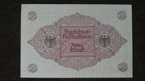 Germany - 2 Mark, 1920 , p59 , Brown Serial Numbers
