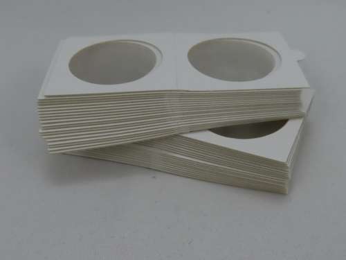 39.5 mm Self Adhesive Coin Holders, 20 x Hartberger Coin Flips, No PVC