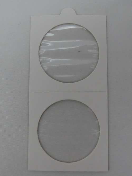 39.5 mm Self Adhesive Coin Holders, 20 x Hartberger Coin Flips, No PVC