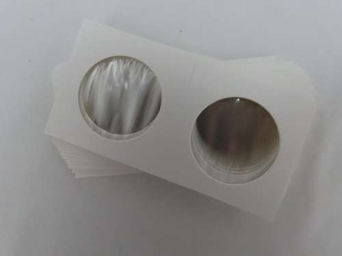 35 mm Self Adhesive Coin Holders, 20 x Hartberger Coin Flips, No PVC
