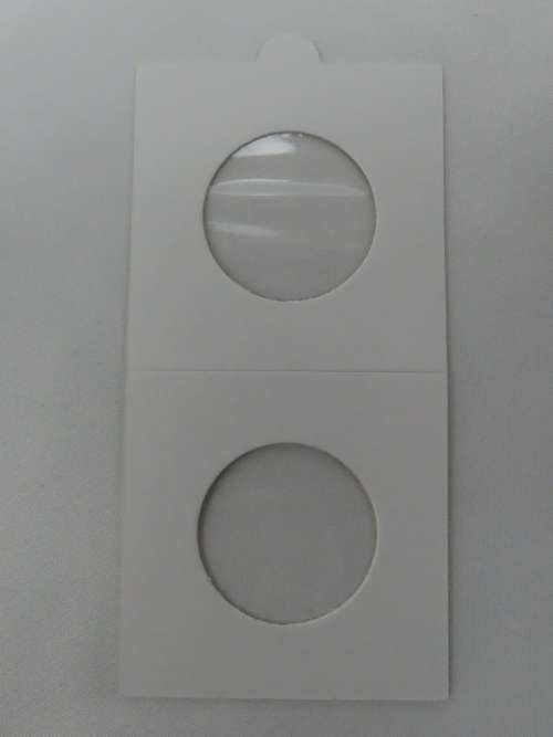 27.5 mm Self Adhesive Coin Holders, 20 x Hartberger Coin Flips, No PVC
