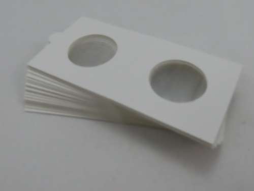 27.5 mm Self Adhesive Coin Holders, 20 x Hartberger Coin Flips, No PVC