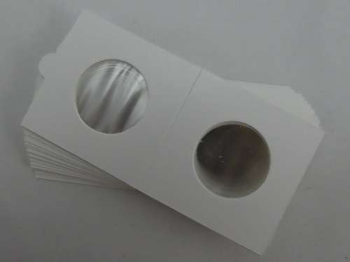 27.5 mm Self Adhesive Coin Holders, 20 x Hartberger Coin Flips, No PVC