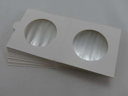 32.5 mm Self Adhesive Coin Holders, 20 x Hartberger Coin Flips, No PVC