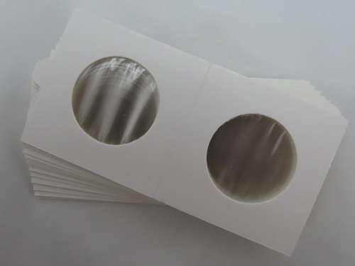 30 mm Self Adhesive Coin Holders, 20 x Hartberger Coin Flips, No PVC