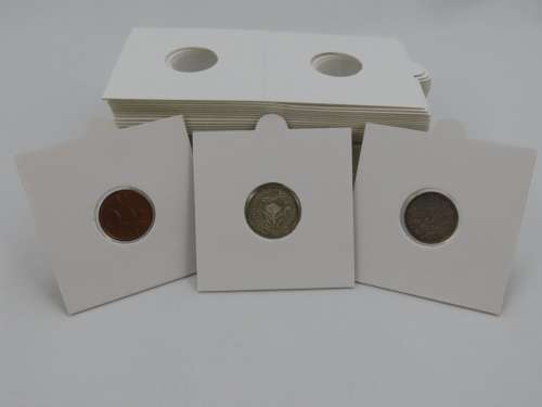 17.5 mm Self Adhesive Coin Holders, 20 x Hartberger Coin Flips, No PVC