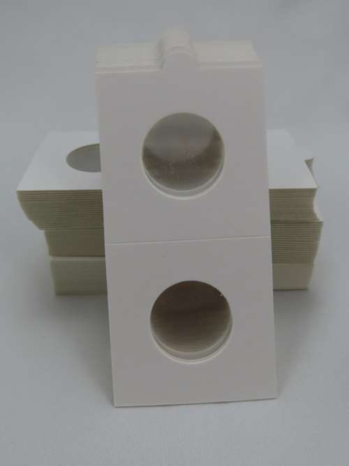 25 mm Self Adhesive Coin Holders, 20 x Hartberger Coin Flips, No PVC