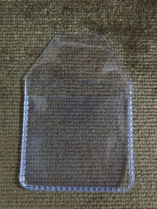 Clear Plastic Coin Envelope, per bundle of 10 , pocket , wallet, sleeve