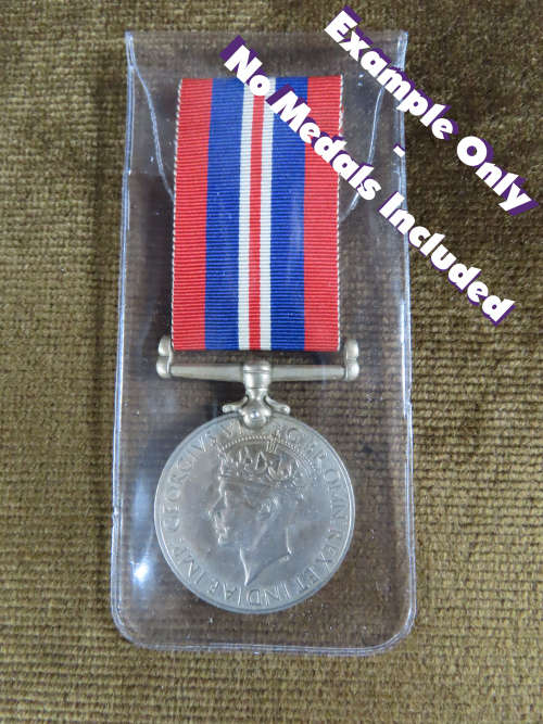 Clear Medal Storage Envelope , Pocket , Wallet or Sleeve